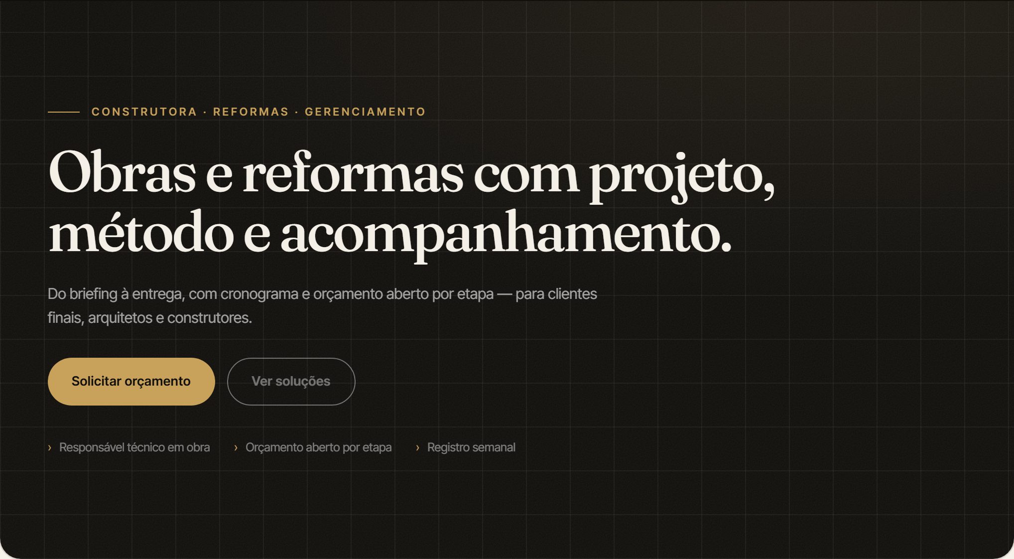 Modelo de site criado pela FD Presença Digital — exemplo do plano Profissional